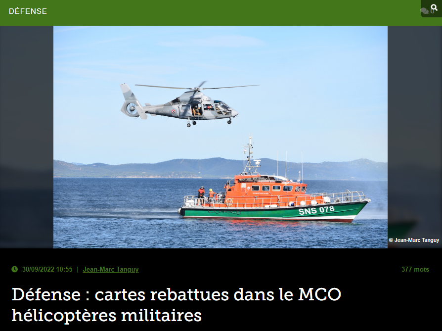 Défense : cartes rebattues dans le MCO hélicoptères militaires