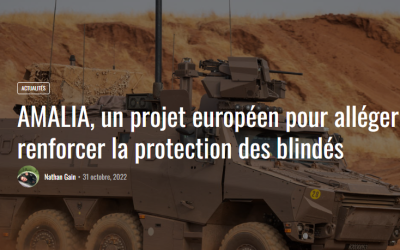AMALIA, un projet européen pour alléger et renforcer la protection des blindés