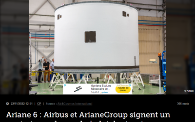 Ariane 6 : Airbus et ArianeGroup signent un contrat pour le prochain lot de structures en fibre de carbone