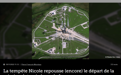 La tempête Nicole repousse (encore) le départ de la mission Artemis 1 vers la Lune