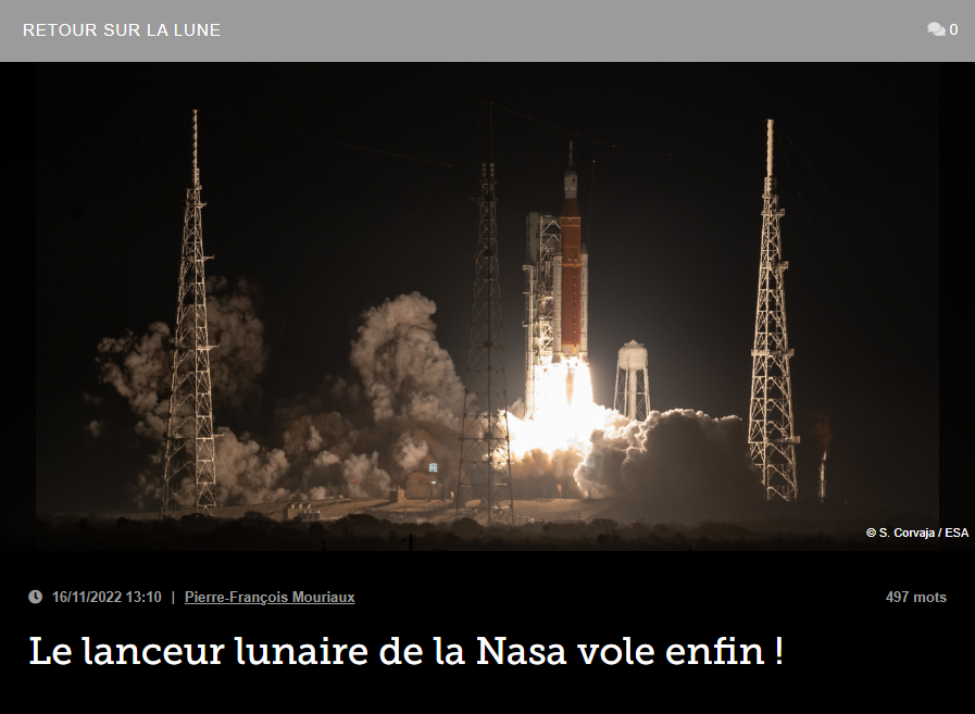 Le lanceur lunaire de la Nasa vole enfin !