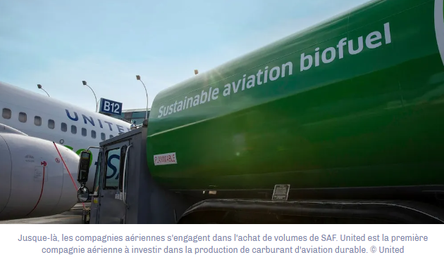 United investit dans une raffinerie de SAF