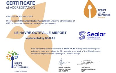 L’aéroport du Havre-Octeville obtient la certification ACA2 et poursuit sa transition écologique