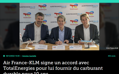 Air France-KLM signe un accord avec TotalEnergies pour lui fournir du carburant durable pour 10 ans