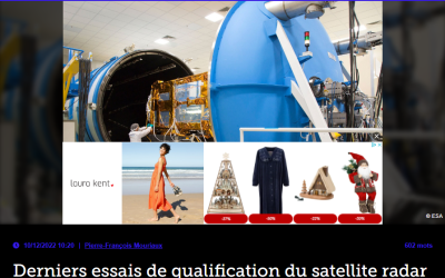 Derniers essais de qualification du satellite radar européen Sentinel 1C