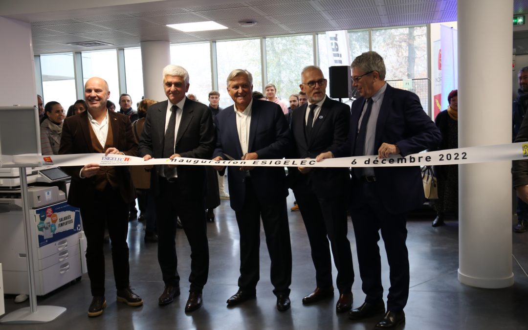 L’ESIGELEC inaugure un nouveau bâtiment de 2300 m²