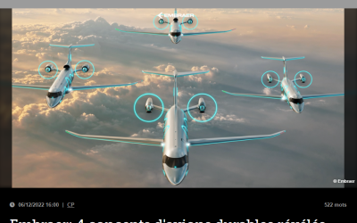 Embraer: 4 concepts d&rsquo;avions durables révélés