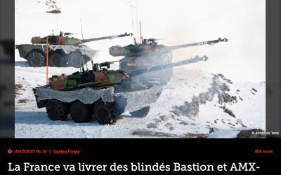 La France va livrer des blindés Bastion et AMX-10RC à l’Ukraine