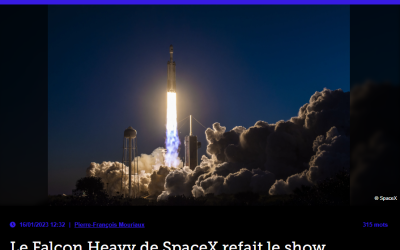 Le Falcon Heavy de SpaceX refait le show