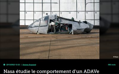 Nasa étudie le comportement d’un ADAVe confronté au crash-test