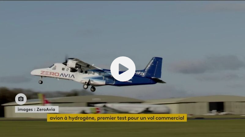 Premier essai de vol commercial pour un avion à hydrogène
