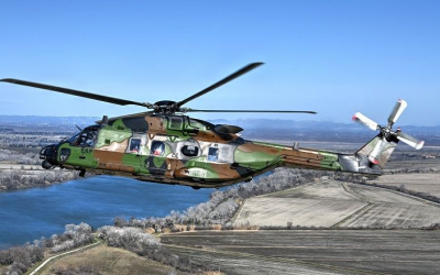 Premier vol d’un NH90 avec du carburant durable