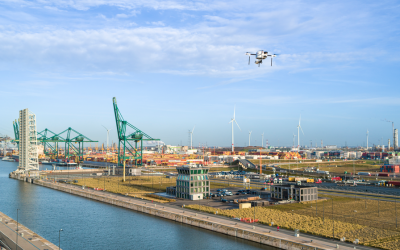 Le port d&rsquo;Anvers déploie six drones autonomes pour sécuriser son site