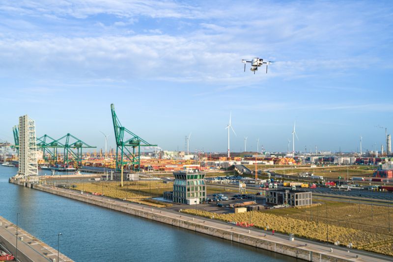 Le port d’Anvers déploie six drones autonomes pour sécuriser son site
