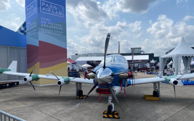 Première apparition publique pour l’avion à propulsion hybride-électrique présenté par Daher, Safran et Airbus