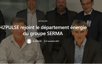 H2PULSE rejoint le département énergie du groupe SERMA