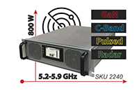 Amplificateur pulsé GaN en bande C : 2 240