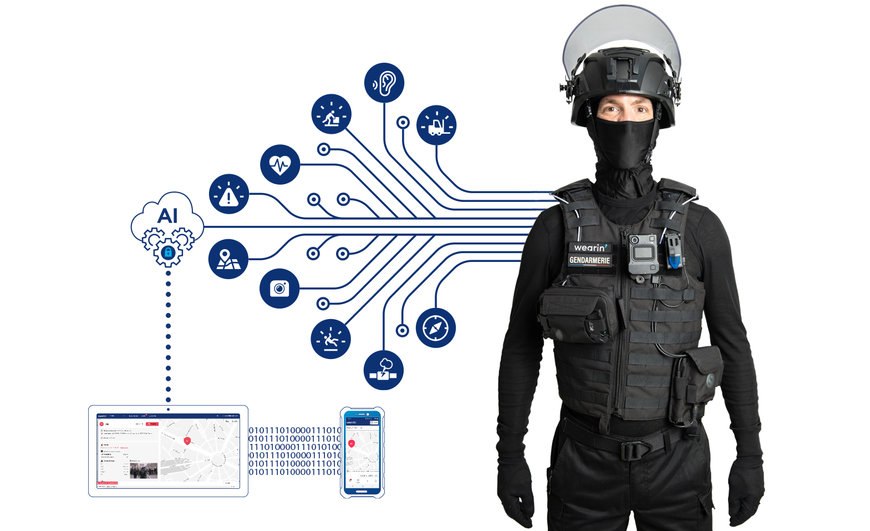 Gilet tactique connecté : l’Iot et l’Ia en renfort de la sécurité des gendarmes