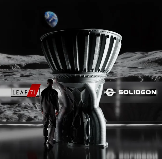 Permettre une production hors planète : Solideon et LEAP 71 vont développer du matériel spatial imprimé en 3D à grande échelle