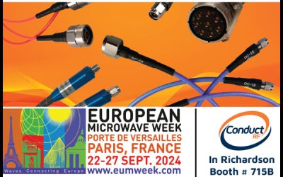 ConductRF partage des assemblages de câbles RF pour les systèmes de communication et les tests à l&rsquo;EuMW