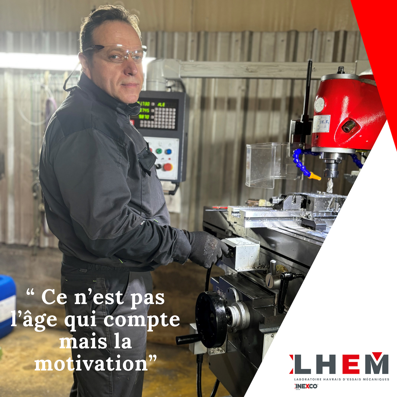 Un senior pour la nouvelle activité d’usinage du LHEM