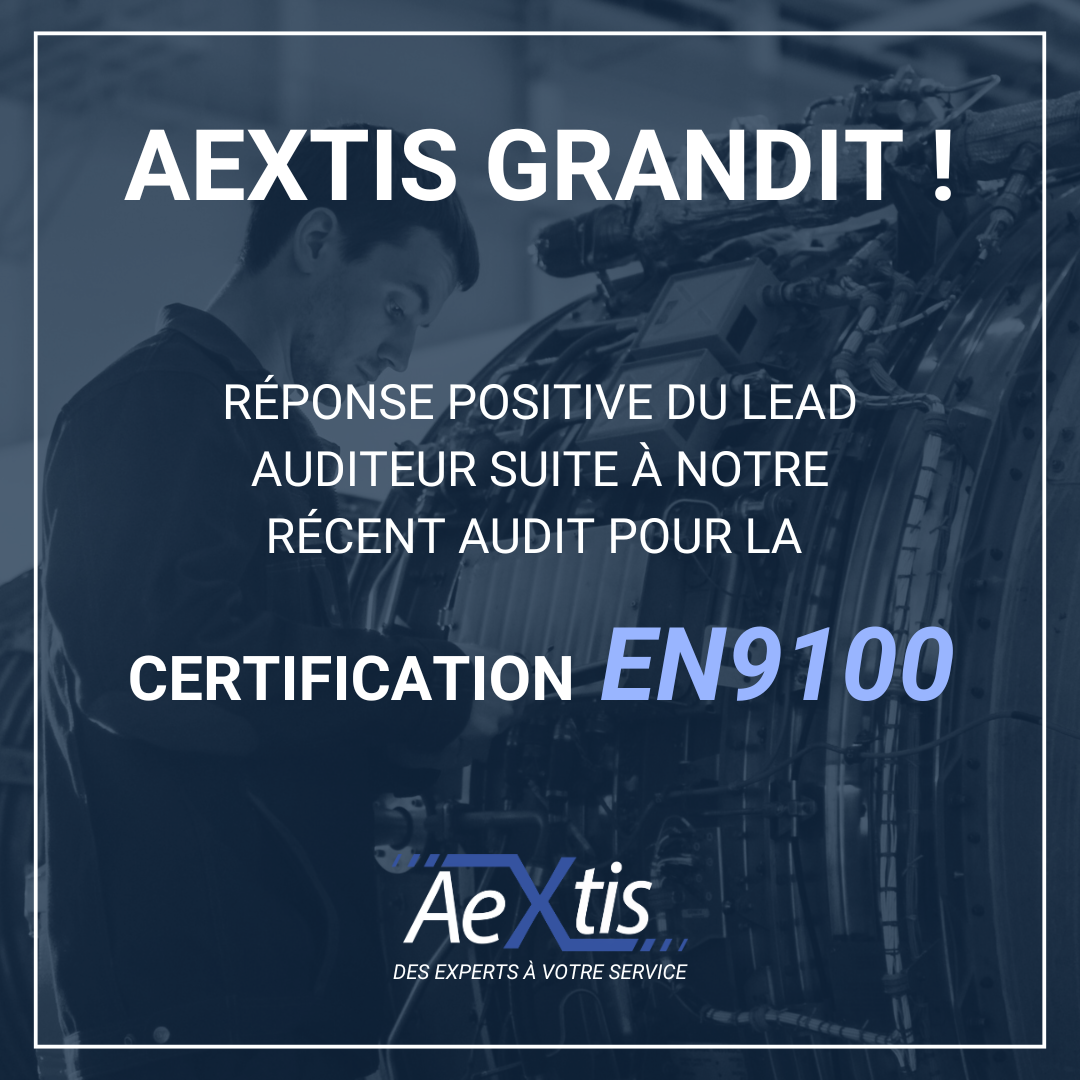 AEXTIS obtient la certification EN9100
