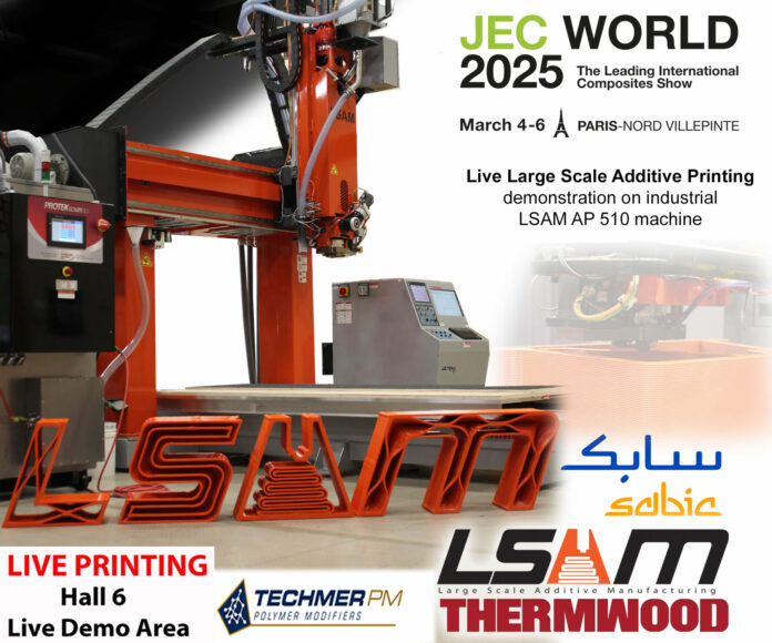 Thermwood fera une démonstration en direct de son imprimante LSAM Additive Printer 510 à JEC World 2025
