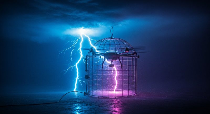 Un Drone Protège et Capte l’Énergie de la Foudre