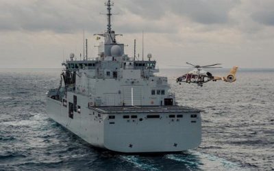 L’hélicoptère H160M Guépard a effectué ses premières approches avec un navire de la Marine nationale