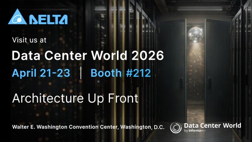 Delta Unveils Integrated Power, Cooling, and Infrastructure Architecture for AI Data Centers at Data Center World 2026