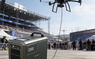 Tethered Drone Power Stations for Persistent UAV Operations