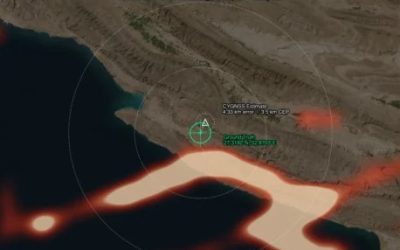Converging on the jammer: Dual-satellite GPS interference localization from space