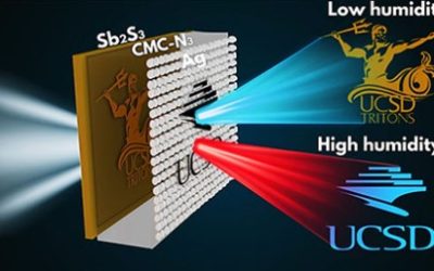 Humidity-activated optical chip reveals hidden images for secure data storage